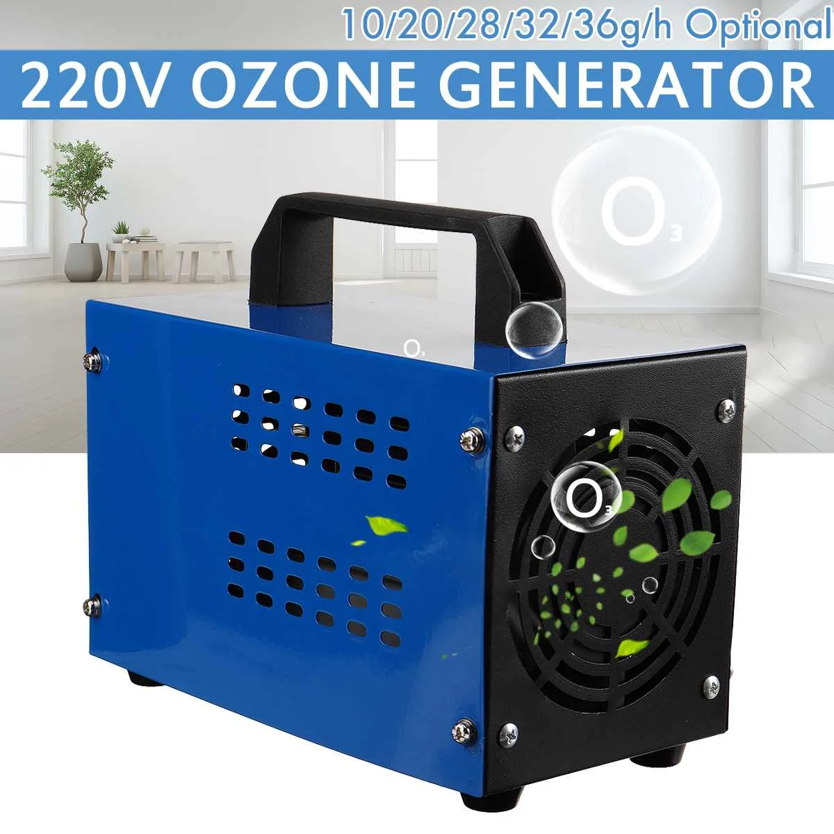 

36g/h 220V Ozone Generator Air Purifier Ozonizador O3 Ozono Generator Deodorant Disinfection equipment Remove odor ozonizador
