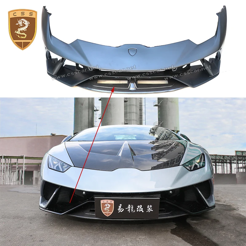 Новый стиль наборы боди из углеродного волокна диффузор для переднего бампера