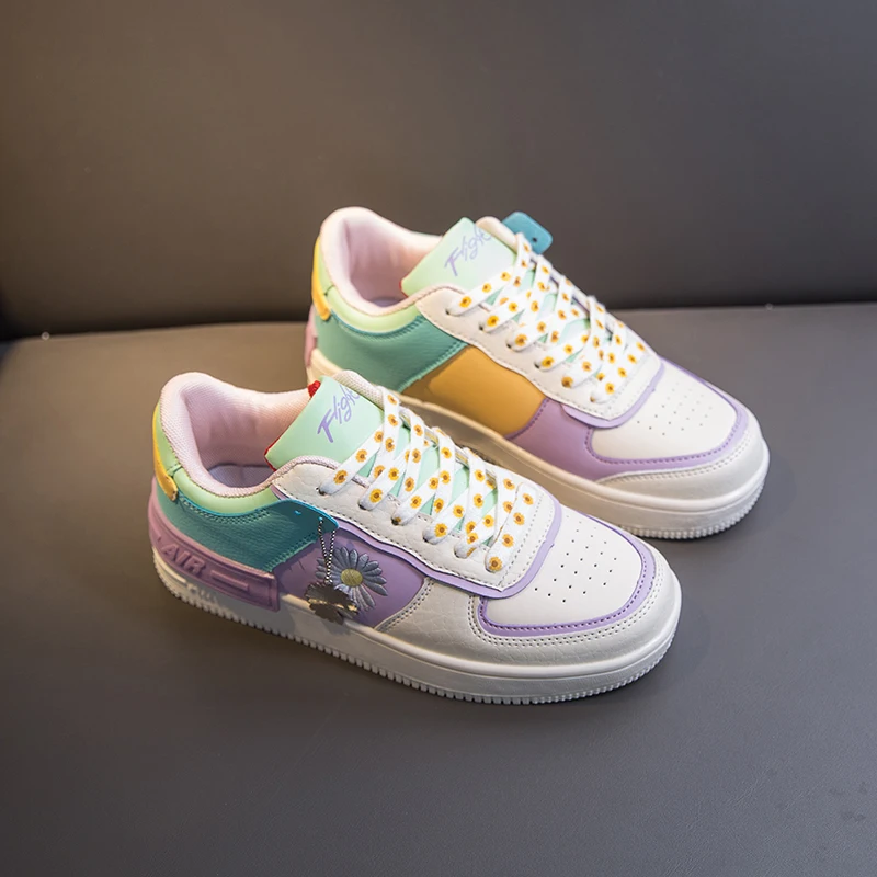 Женские кроссовки на толстой подошве повседневная спортивная обувь доска для