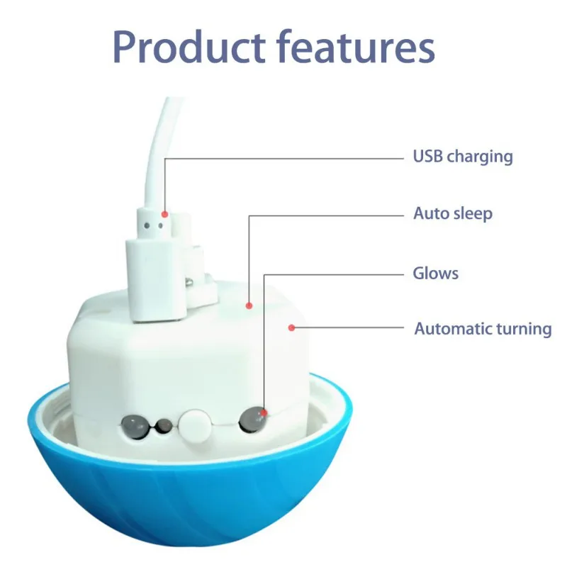 

Remote Control Pet Cat Toy Ball USB Electric Pet Interactive Ball LED Auto Rolling Flashing Ball Toys For Cats Dogs Dropshipping