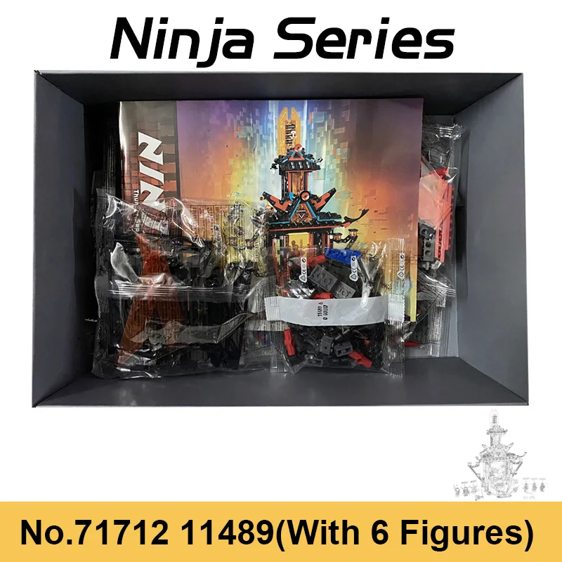 

NEW 844pcs Ninja Movie Figures Model Building Blocks Bricks 71712 Empire Temple Airjitzu Madness Boy Toys for Kids Xmas Gifts