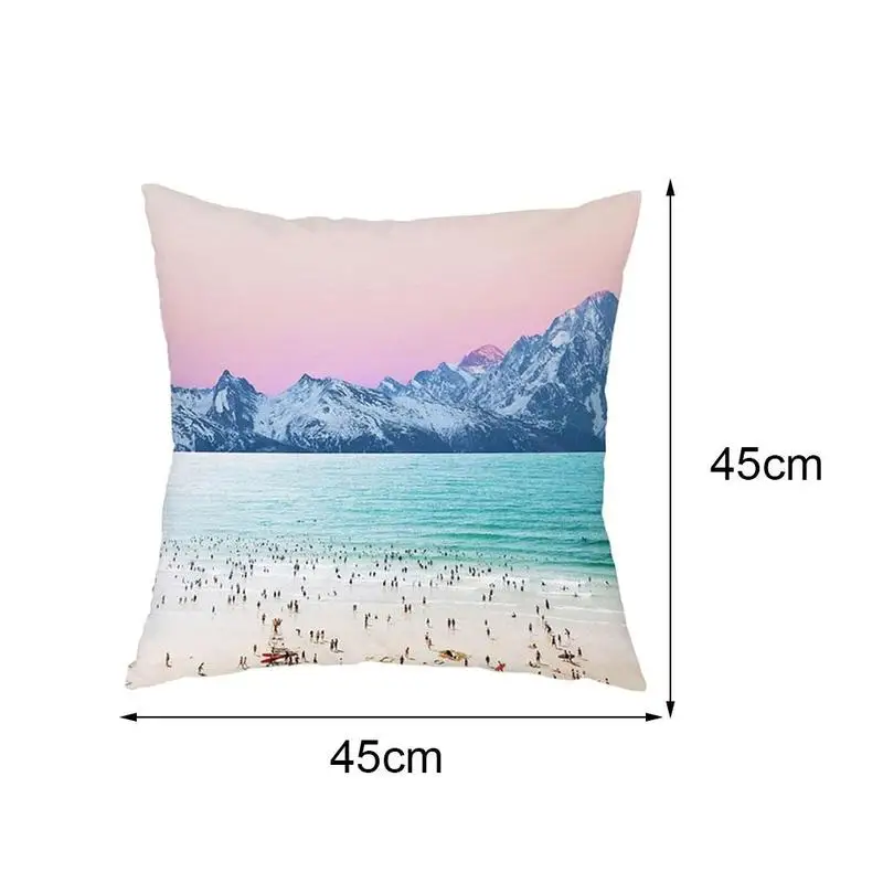 

Summer Seaside Beach Throw Pillow Case Cushion Covers For Home Sofa Chair Decorative Pillowcases Cushion Cover