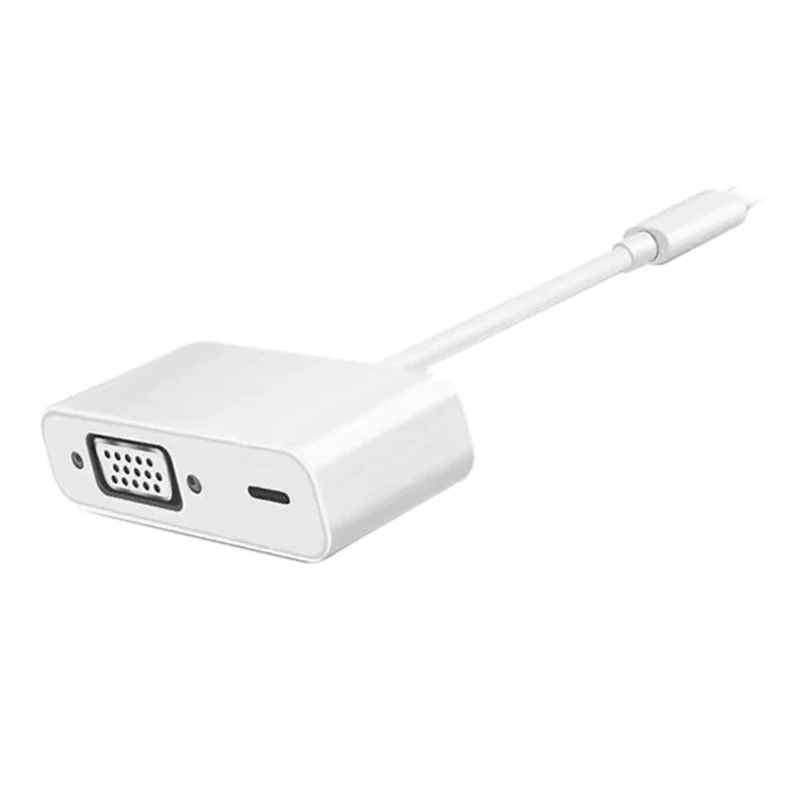 Для ipad 8Pin интерфейс к VGA Кабель адаптер 1080p HD видео конвертер для iphone5s/6/6s/7/8/X