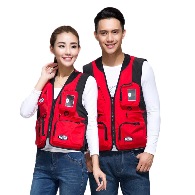 Жилет для рыбалки пар жилет фотосъемки комбинезон с несколькими карманами