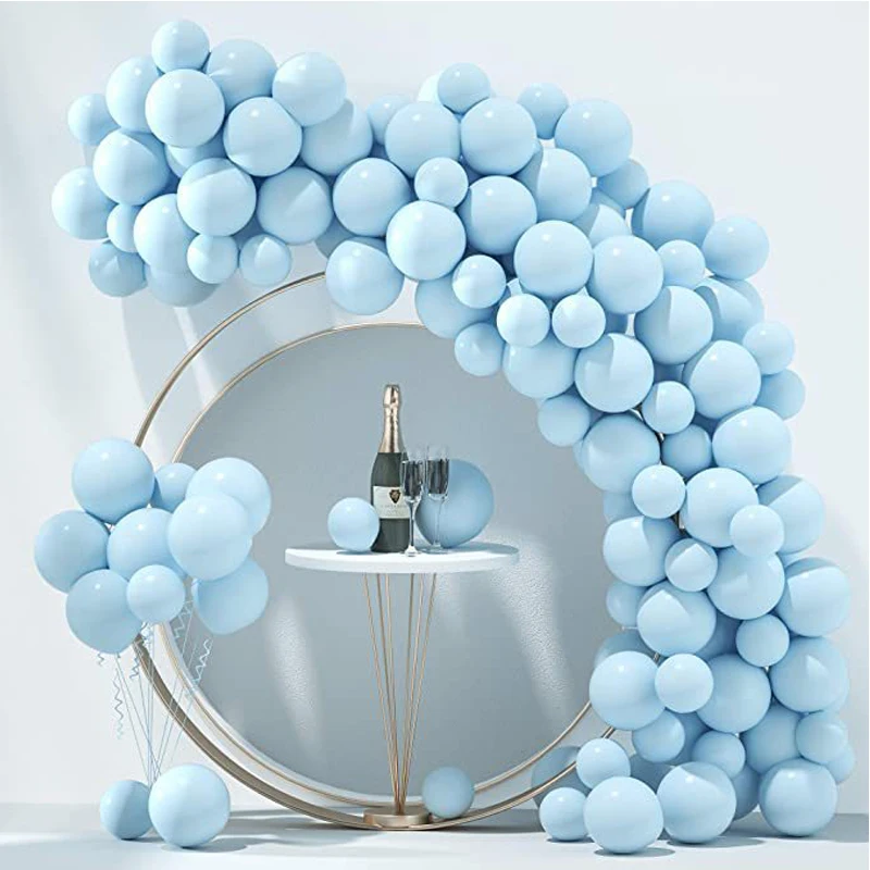 

70pcs Pastel Blue Balloons Birthday Party Ballons Macaron 5/10inch Baby Shower Pink Balloon Christmas New year's Eve Decorations