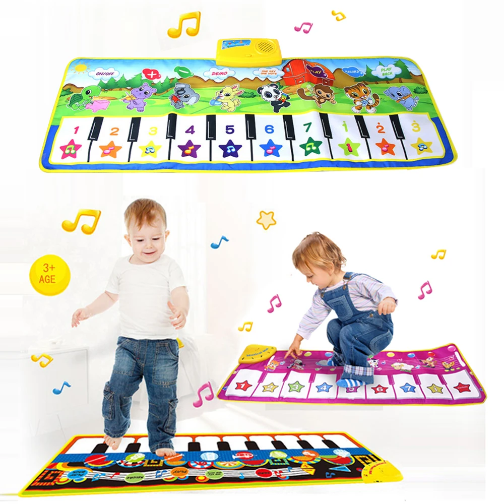

Big size Musical Mat with Animal Voice Baby Piano Playing Carpet Music Game Instrument Toys Early Educational Toys for Kids Gift
