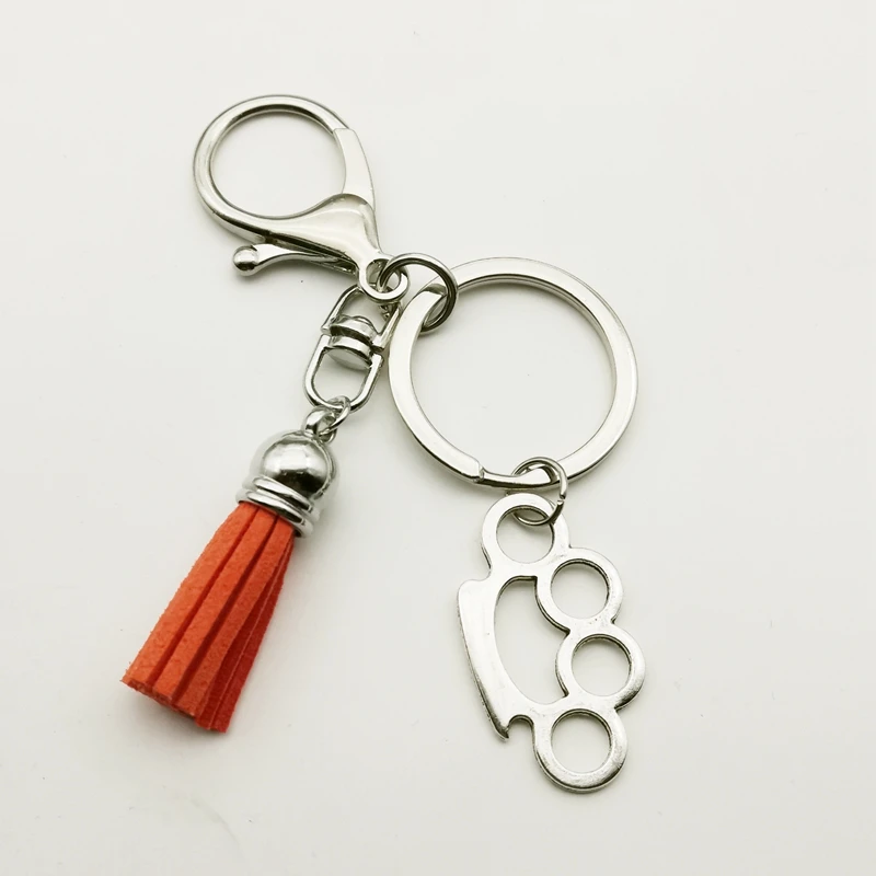 Модный семицветный брелок с кисточками и тигром миниатюрный Шарм креативное