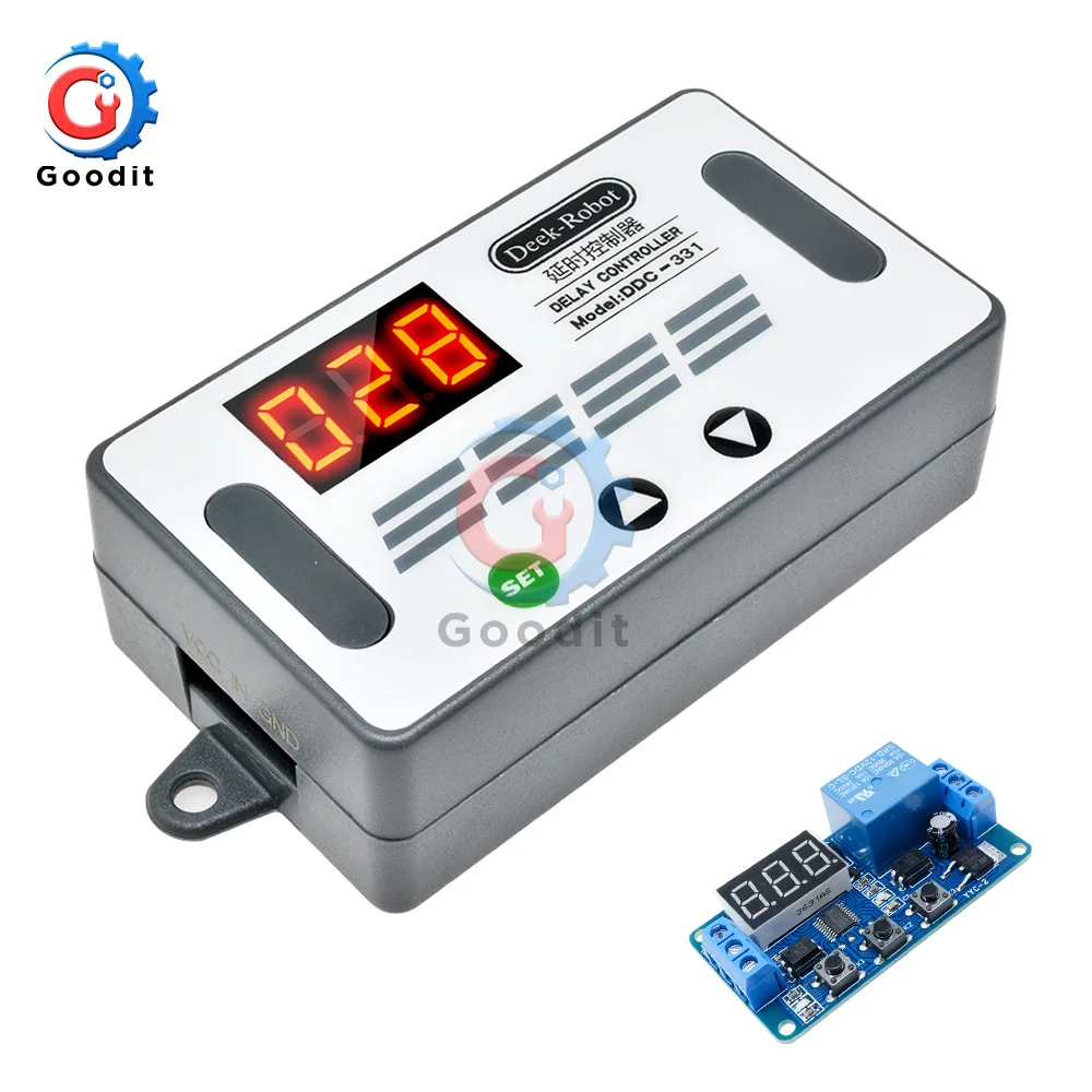 Цикл запуска реле задержки таймера светодиодный цифровой дисплей регулируемое