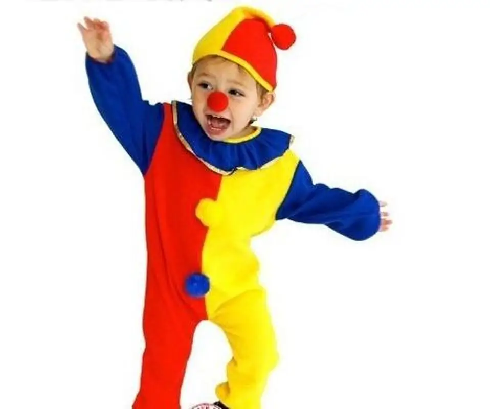 

Wholesale Halloween Joker Costumes Suit June 1 Kids Performance Clown Clothing Cosplay Anime Clothing Clown Suit Kindergarten