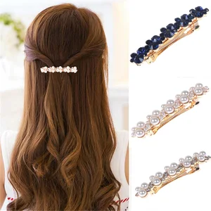 Лидер продаж, 5 цветов, корейский кристалл, элегантная жемчужная заколка, женские заколки, заколки для волос, аксессуары Инструменты для укладки