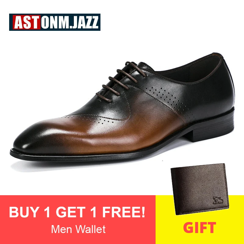 Мужская кожаная повседневная обувь дышащая из натуральной кожи мужские