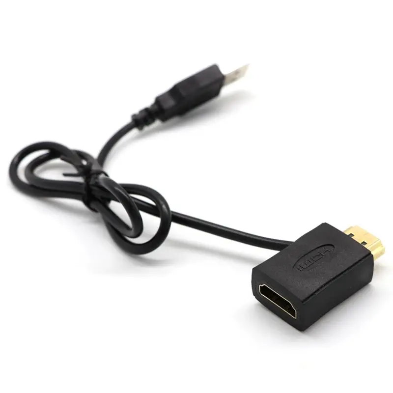 Hdmi штекер к гнезду разъем + USB 2 0 зарядное устройство кабель сплиттер адаптер