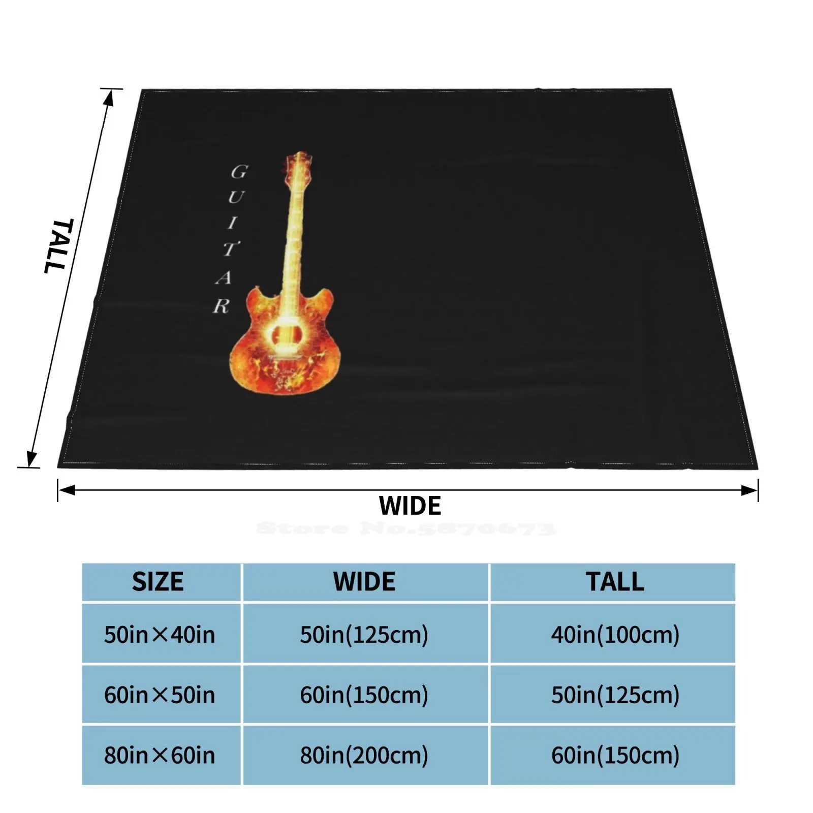 Гитара по низкой цене новый принт новинка модное мягкое теплое одеяло