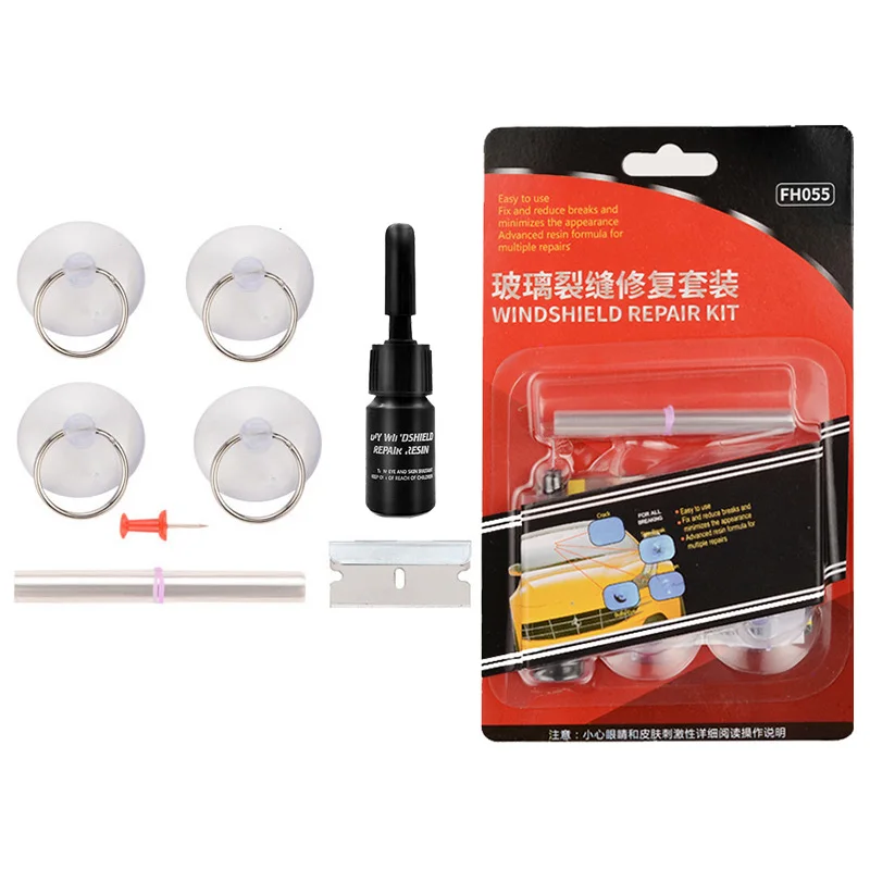 Набор для ремонта ветрового стекла с большим чип трещины набор восстановления