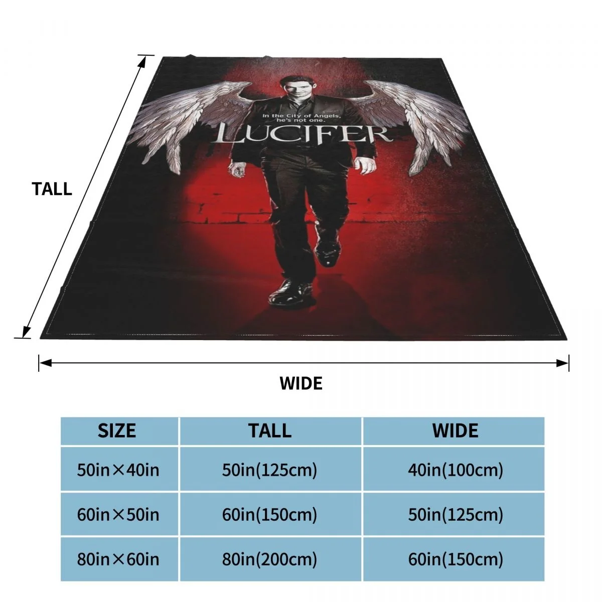 Одеяло Lucifer Blankets из фланели на зиму Tom Ellis напряжение дышащее легкое тонкое покрывало для дивана на открытом воздухе постельное белье.