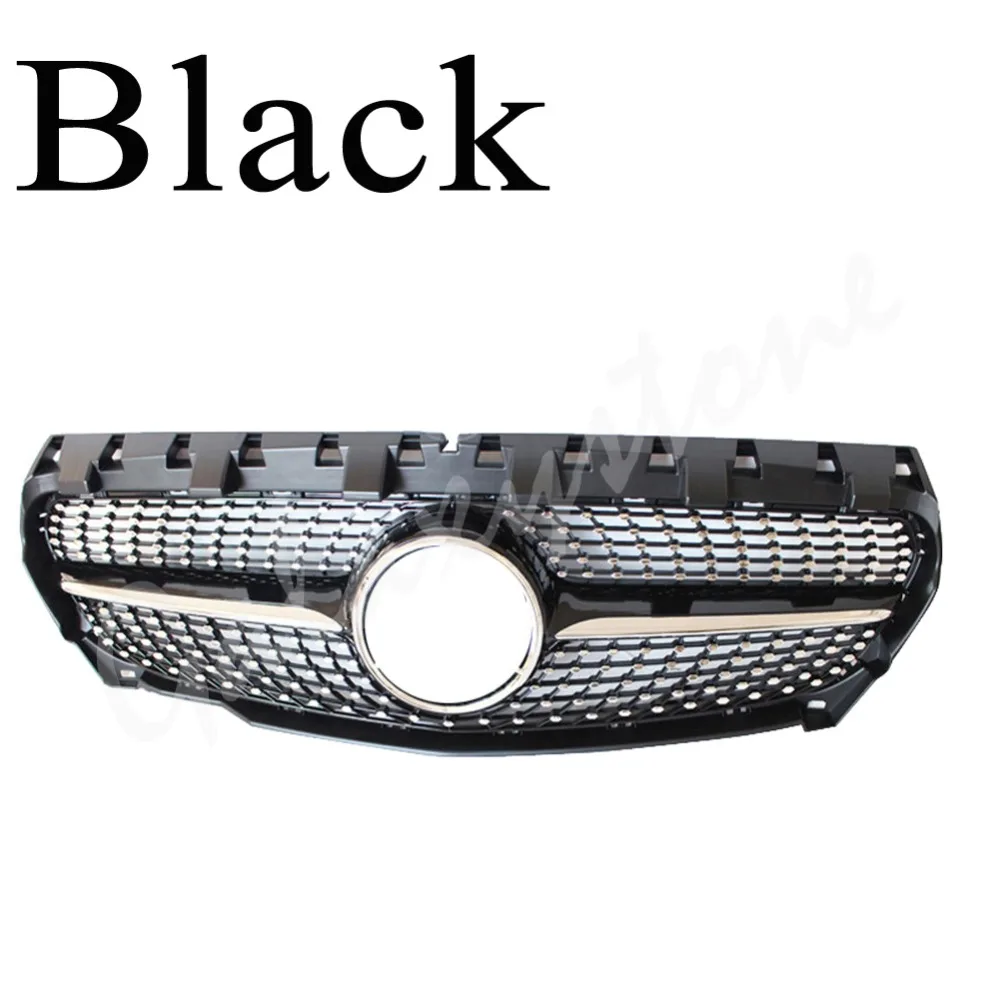 Алмазный Стиль Дизайн серебряная передняя решетка подходит для CLA W117 CLA200 CLA250 CLA45