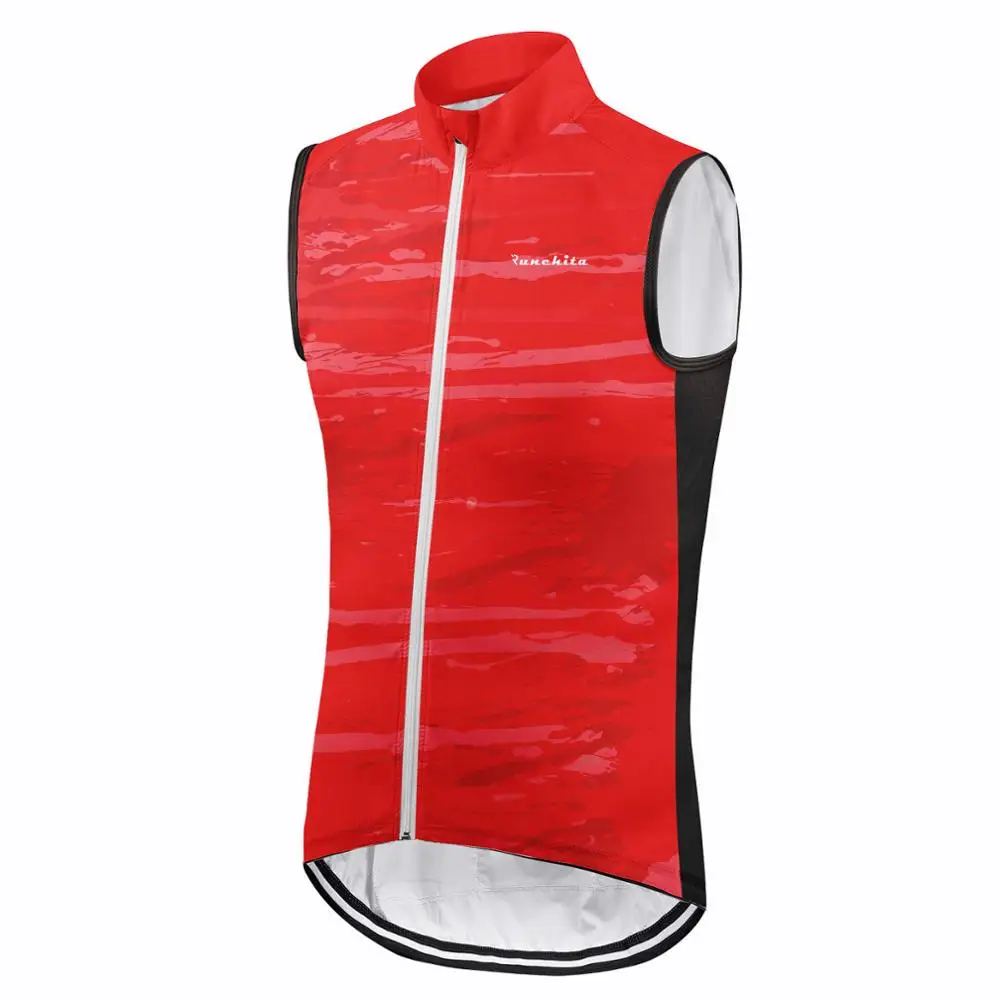 

2020 Runchita Windproof Cycling Vest Sleeveless MTB Bike Wear Vest Maillot Roupa Ropa De Ciclismo Breathable Sportswear Top