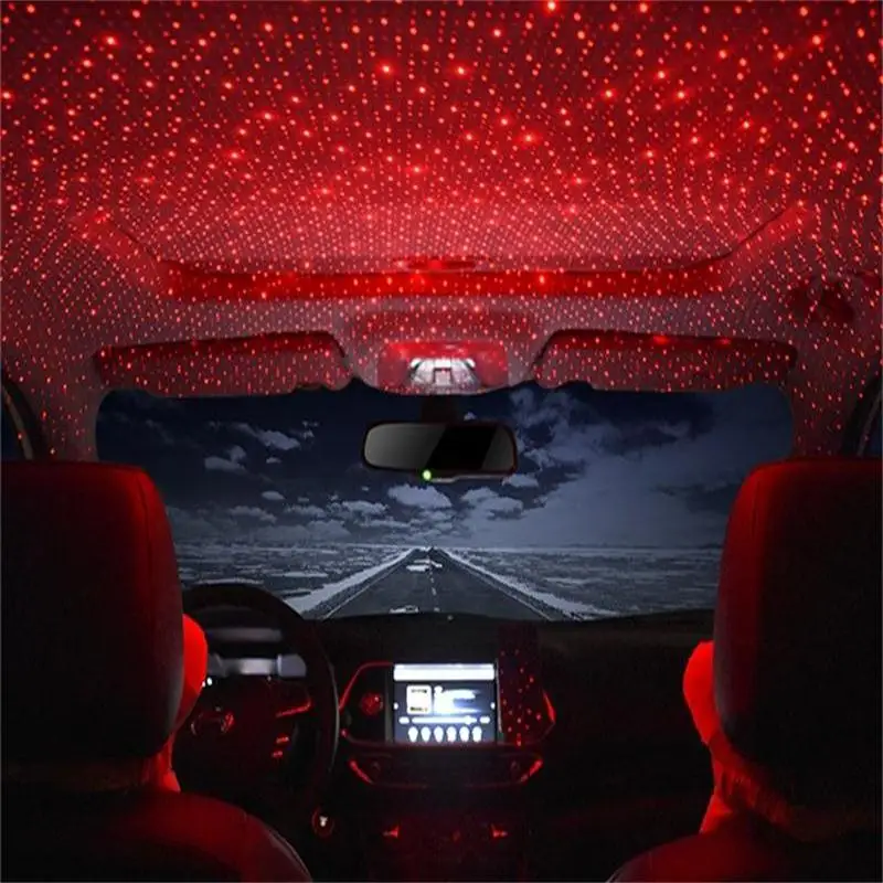 Звездный Ночной светильник на крышу автомобиля проектор декоративная USB лампа