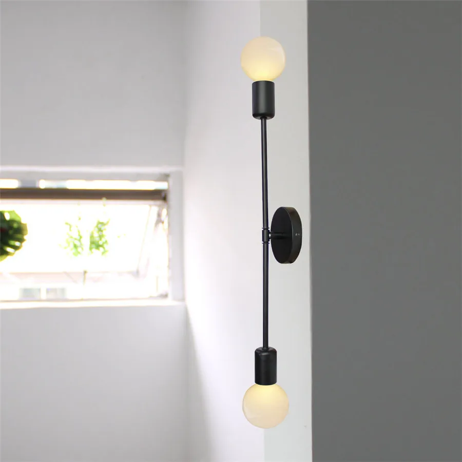 wall mounted lamp Corridor Aisle Double Heads Wall Lamps Decor Modern Nordic Wall Light Fixtures For Living Room Bathroom Indoor Lighting Sconces exterior wall lights