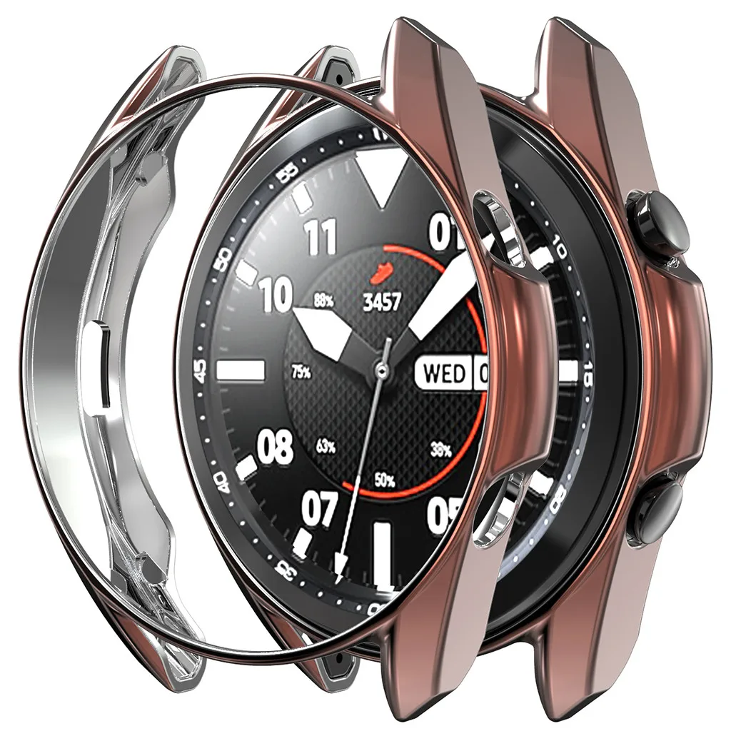 

HIPERDEAL(HIPERDEAL) Smart accessories New Soft Ultra Electroplating TPU Case Cover for Samsung Galaxy Watch3 41MM smart watch