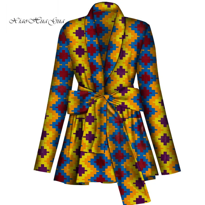 Африканская одежда для женщин рубашка с высокой талией топ принтом Анкары