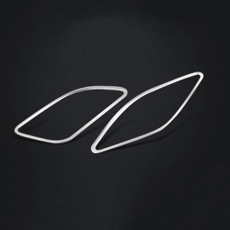 2 шт. накладки из нержавеющей стали на переднюю панель автомобиля для Audi A6 C7 12-2017 и