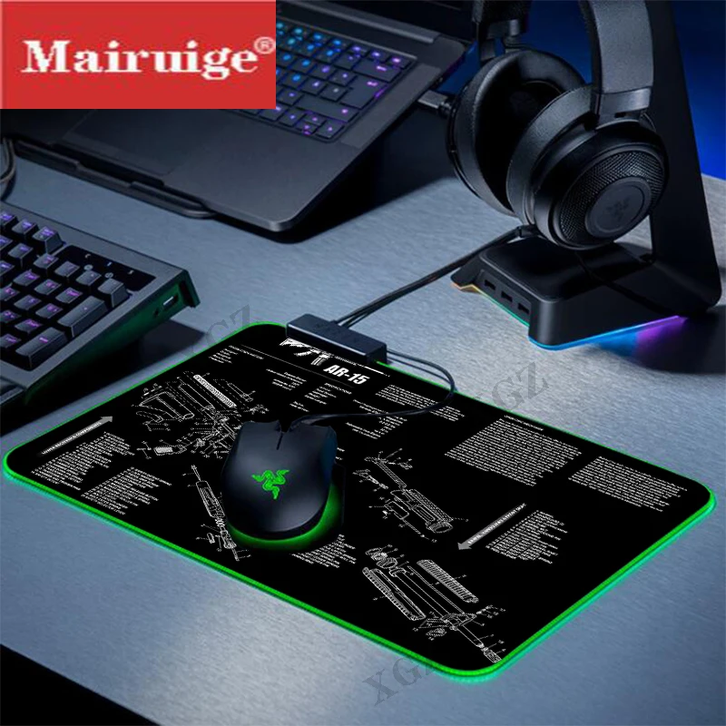 

Mai Ruige Large Gaming Mouse Pad Computer High-speed Mouse Pad Carpet Computer Desk Pad Keyboard Pad Non-slip Natural Rubber
