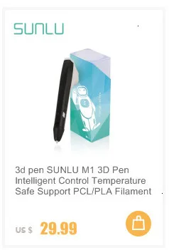 SUNLU 3D Ручка для печати, интеллектуальная 3D Ручка с 1,75 мм PLA/PCL нитью, одна кнопка управления подарки для Child-M1 белый