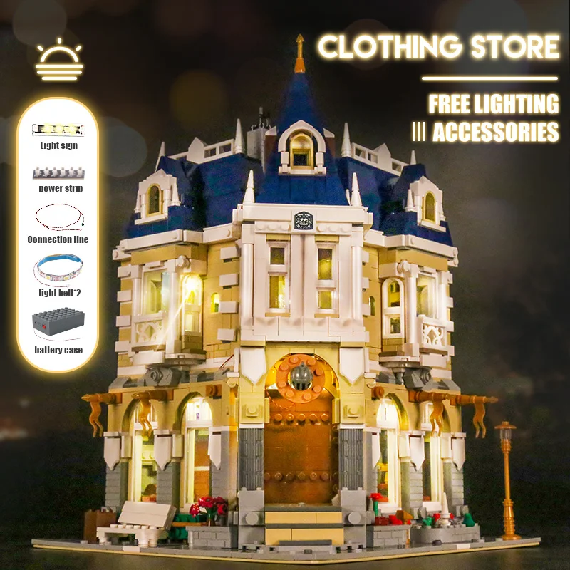 Молд KING 11005 игрушки для строительства улицы магазин костюмов MOC со светодиодными