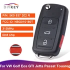 Кнопка для дистанционного ключа 5K0 837 202 R 3 + 1 4 для VW Golf Eos GTI Jetta Passat Touareg Tiguan CC 2011-2016 NBG010180T 315 МГц ID48
