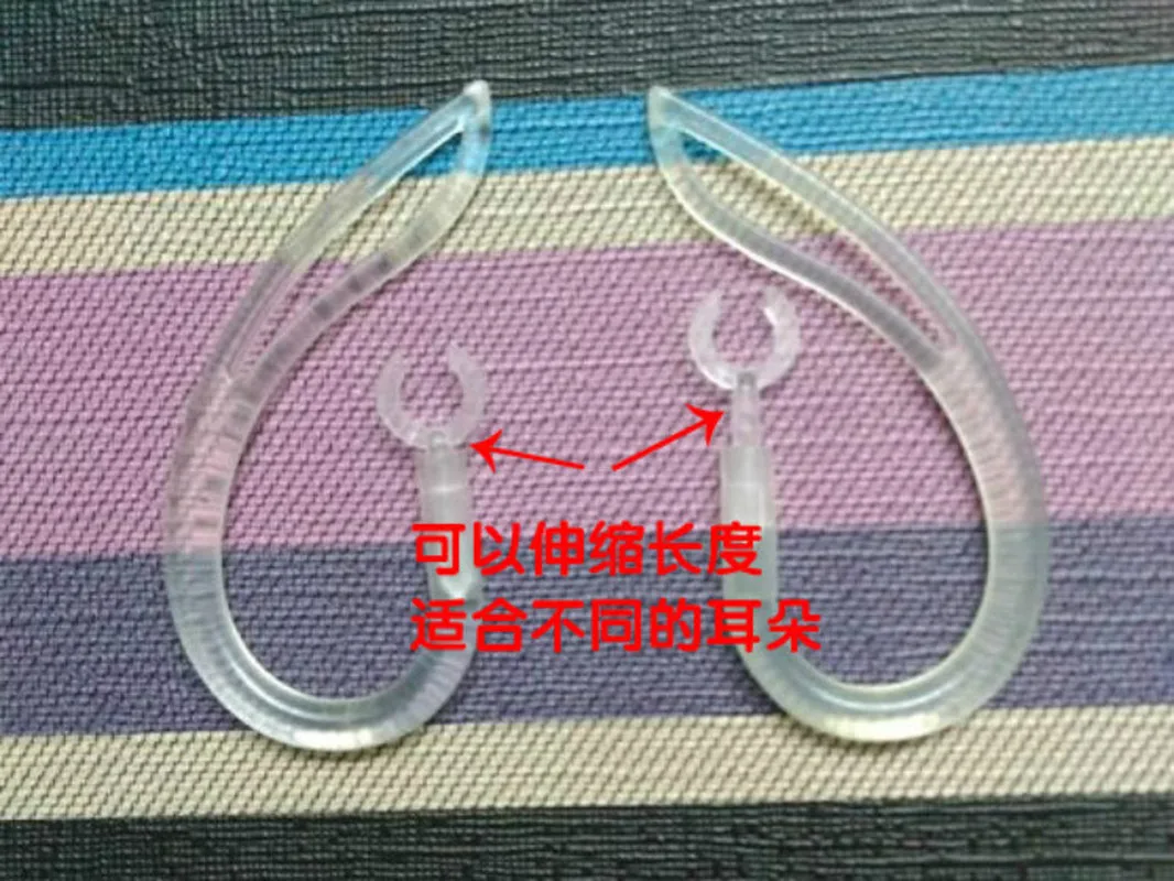 Bluetooth-наушники 2 шт. прозрачные силиконовые зажим петли для наушников гарнитуры