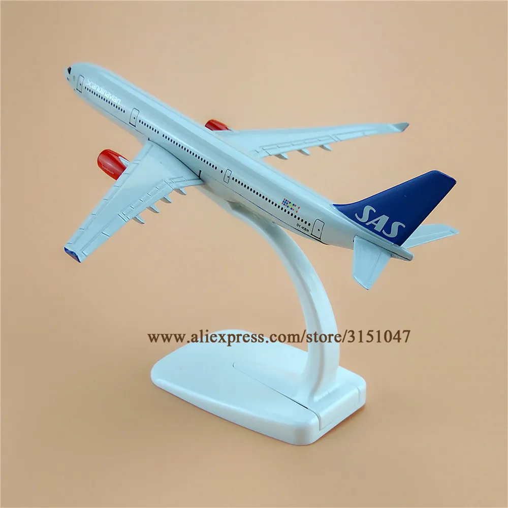 Модель самолета SAS из металлического сплава в скандинавском стиле модель для