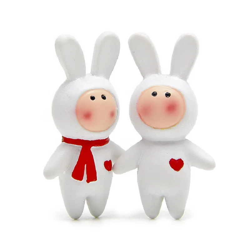 Zakka Groceries Kawaii Anthony Fuji кролик ваза ПВХ Фигурки игрушки креативный микро сад пейзаж