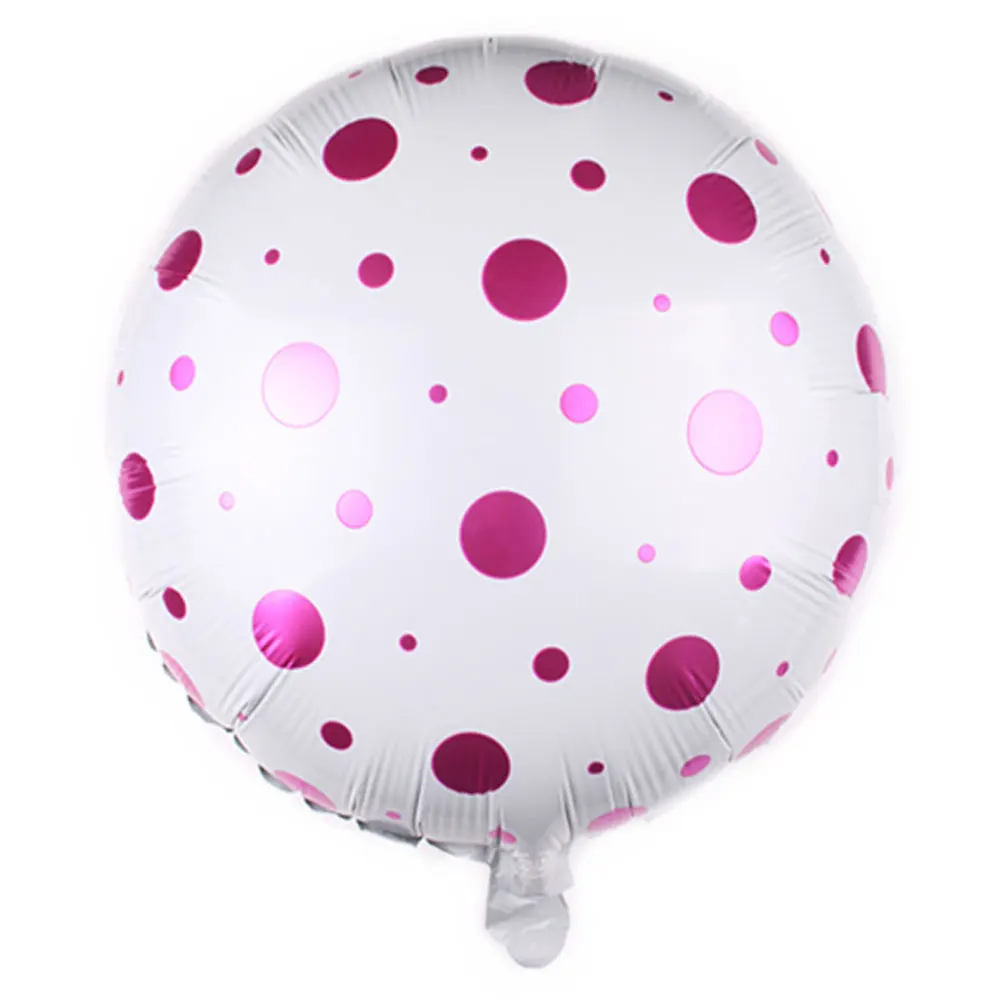 

18inch Round Dot Foil Balloons Kids Inflatable Toys Birthday Decorations Anniversaire Wedding Ballon Baby Shower Party Supplies