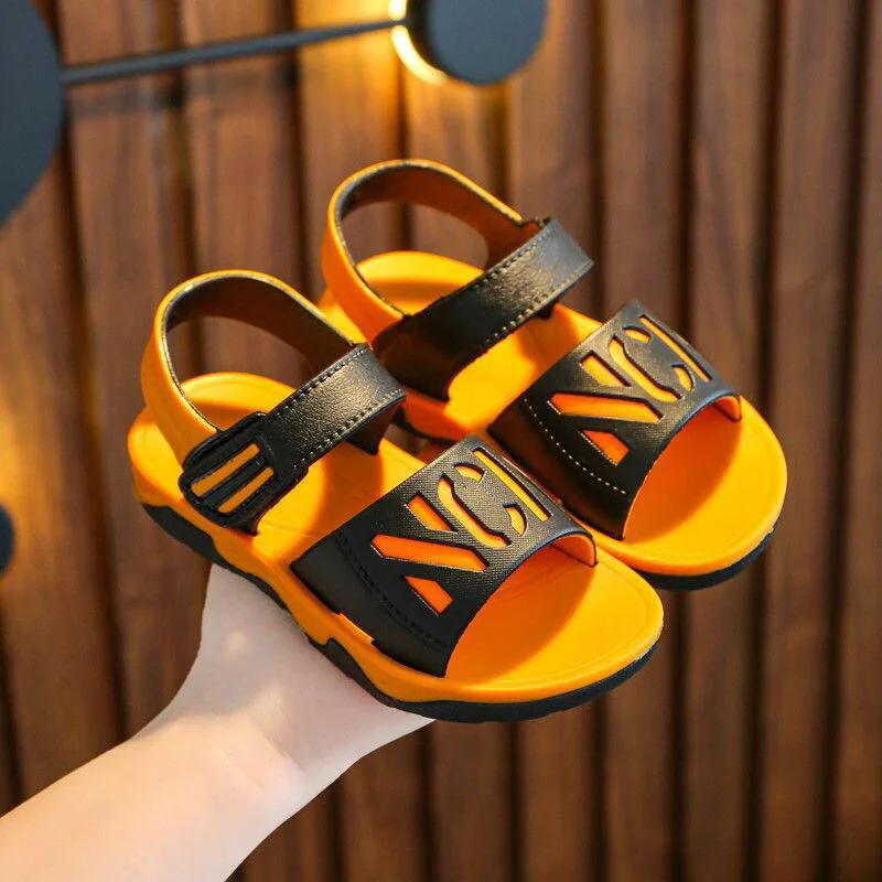 

Summer New Sandals Boys Sandals Color Anti-Slip Children Kids Shoes Beach Sandals 2021 Boys Shoes 4-12 Years Old Sandals
