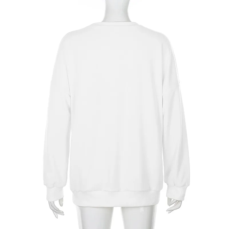 

Spring Autumn Basic O-Neck Casual Woman's Sweatshirts Long Sleeve Cat Printing Ladies Pullovers Female Loose Sweatshirts Outwear