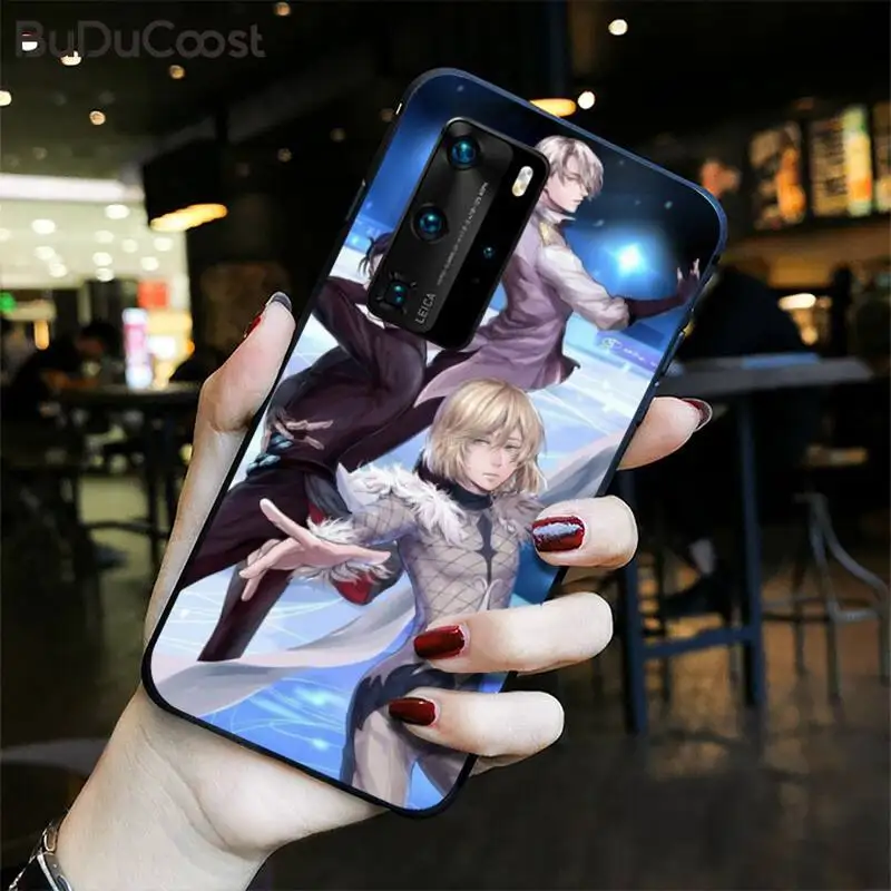 

CUCI Anime Yuri on ice Phone Case for Huawei P30 P20 Mate 20 Pro Lite Smart Y9 prime 2019