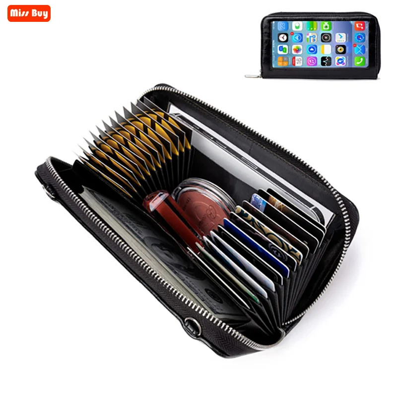 

Universal Mini Multiple Card Slots Touch Screen Leather Phone Pouch Bag For iPhone 13 12 11 Pro Max XS 6S 7 8 Case Wallet Purse