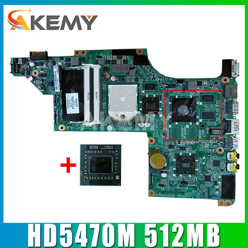 

For HP Pavilion DV7 DV7-4000 DV7T Series Laptop Motherboard DA0LX8MB6D1 630833-001 615686-001 HD 5470M 512MB Free cpu