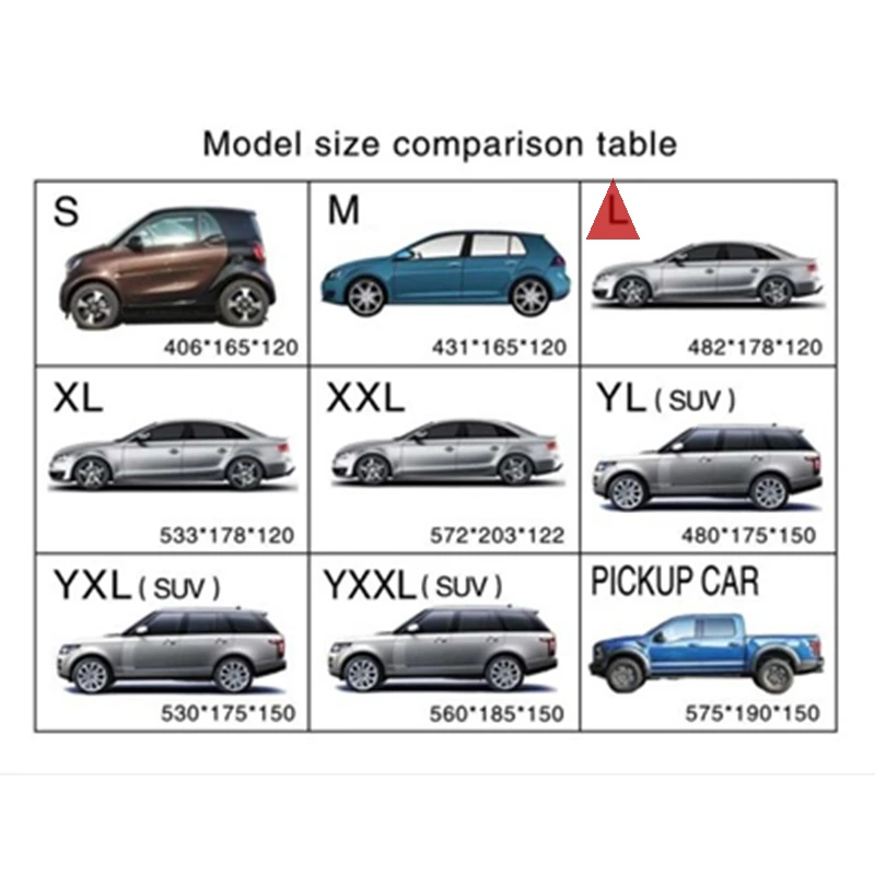 Автомобильные Чехлы 6 слоев водонепроницаемая Пыленепроницаемая дышащая УФ