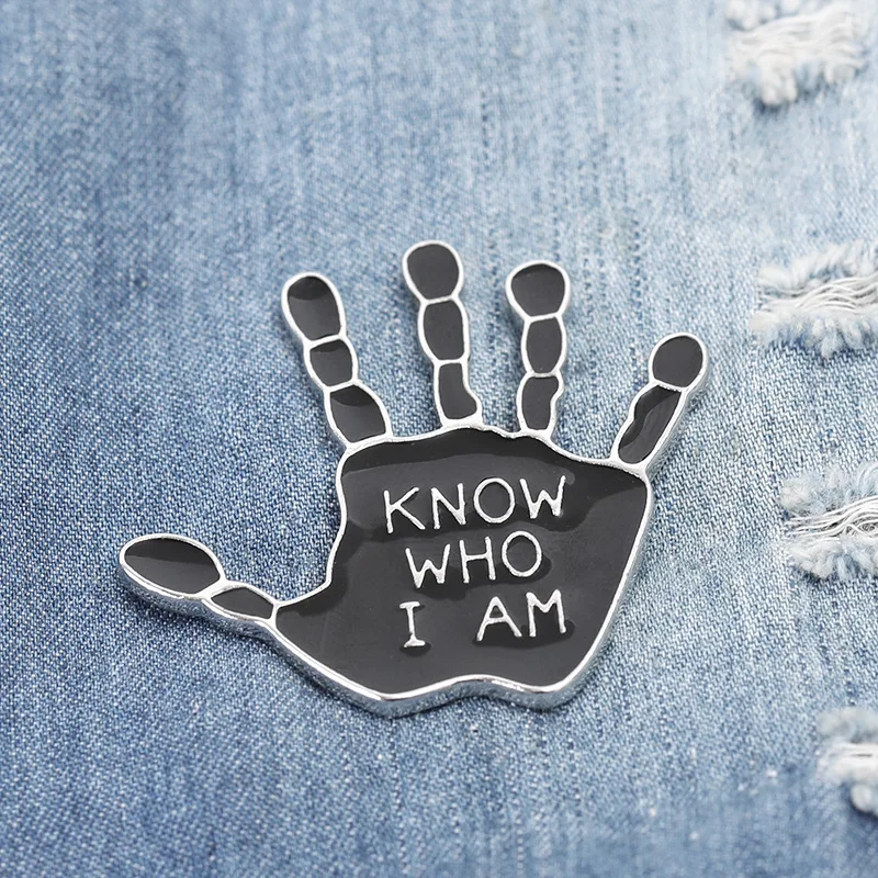 Мужская эмалированная брошь в стиле панк | Украшения и аксессуары