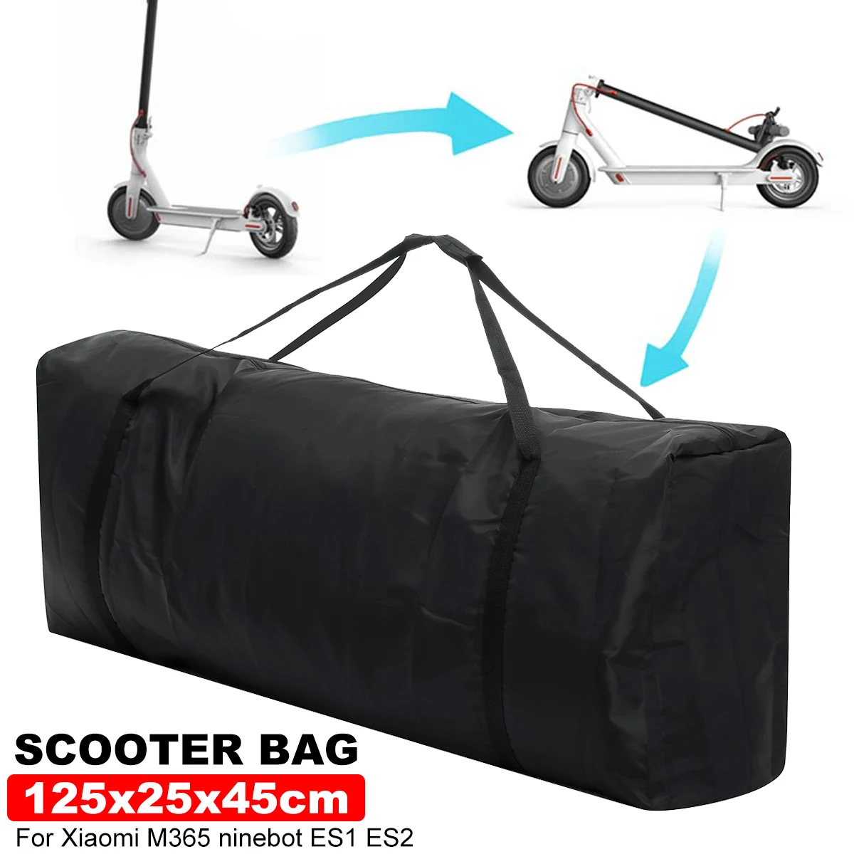 

Black Protable Carry Handbag Scooter Waterproof Storage Bag For Electric Scooter Skateboard For Xiaomi M365/Ninebot ES1/ES2