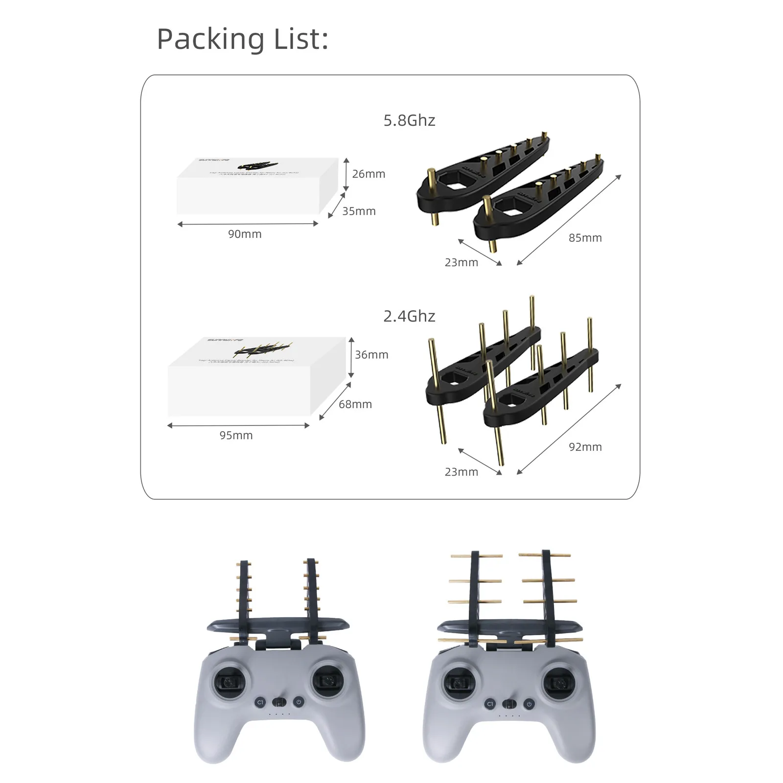Контроллер 2 4/5 8 ГГц усилитель Сигнала Антенна расширитель диапазона для Dji- Mavic Mini