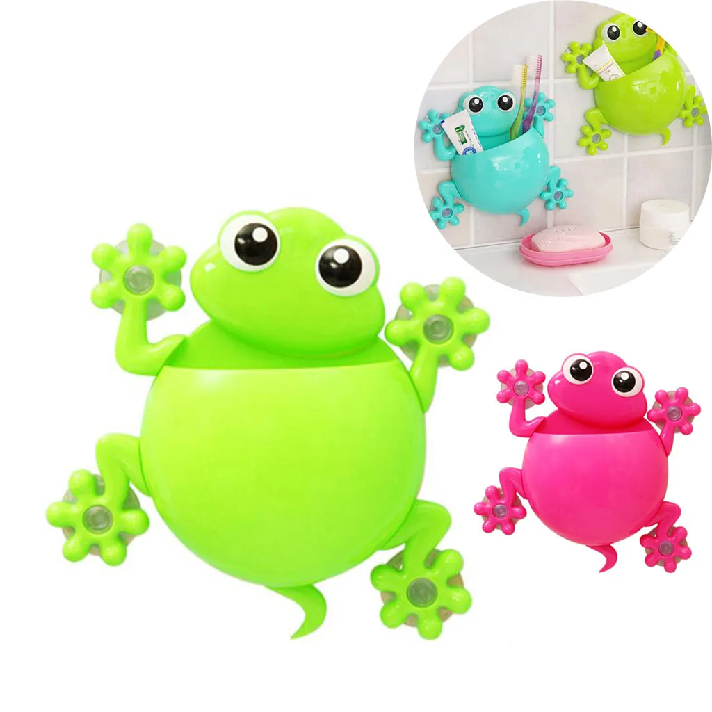 Милая детская зубная щетка Gecko с мультяшным рисунком держатель для зубной пасты
