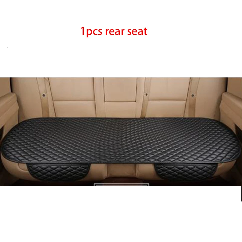 1pcs after black 5 шт. универсальный чехол для сиденья автомобиля Кожаная подушка из искусственной кожи сумка для хранения переднее сиденье автомобиля привязанная противоскользящая подушка из цельной кожи - Название цвета: 1pcs after black