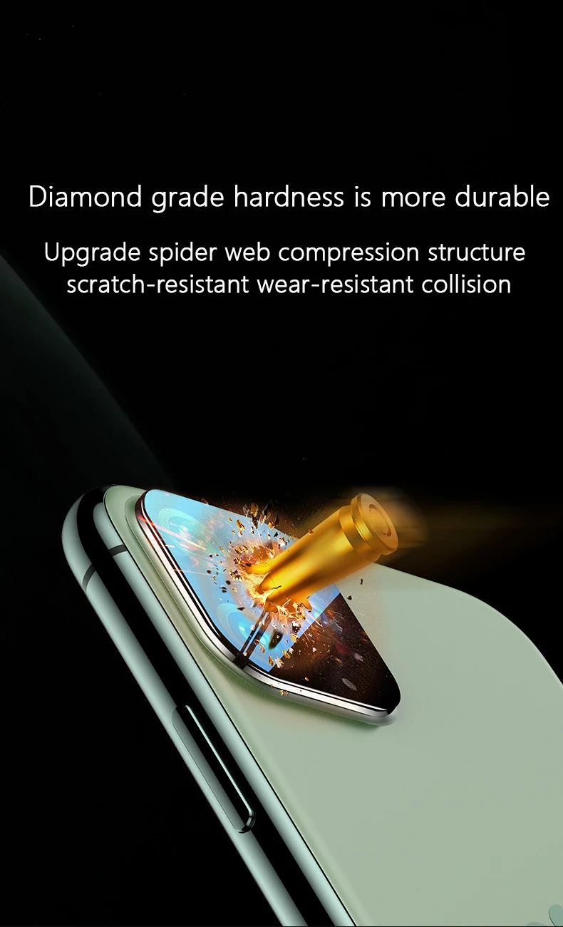 IPhone11 камера trasera Полный пленка на экран для iPhone 11 Pro Max стекла закаленное защитное покрытие trasero película protectora lente