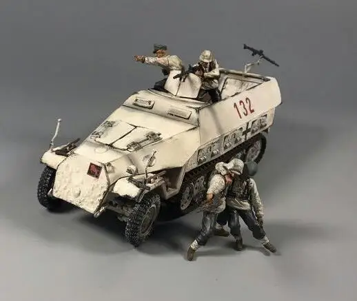 Немецкий 251 Полугусеничный бронежилет зима 1/32 литой под давлением модель