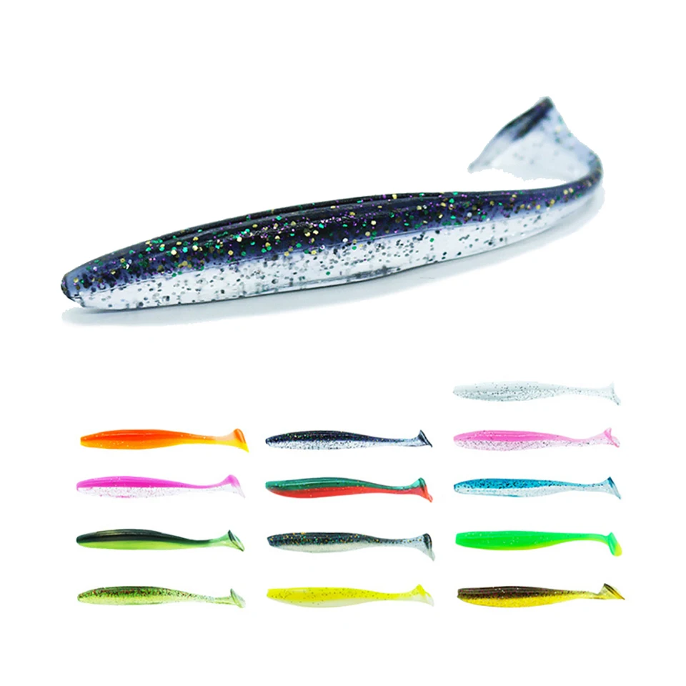 

50 Pieces/Batch 60MM 70MM 90MM Outdoor Reservoir Fishing Accessories Soft Bait Jig Bait Silicone Bait Fishing Tackle Soft Bait