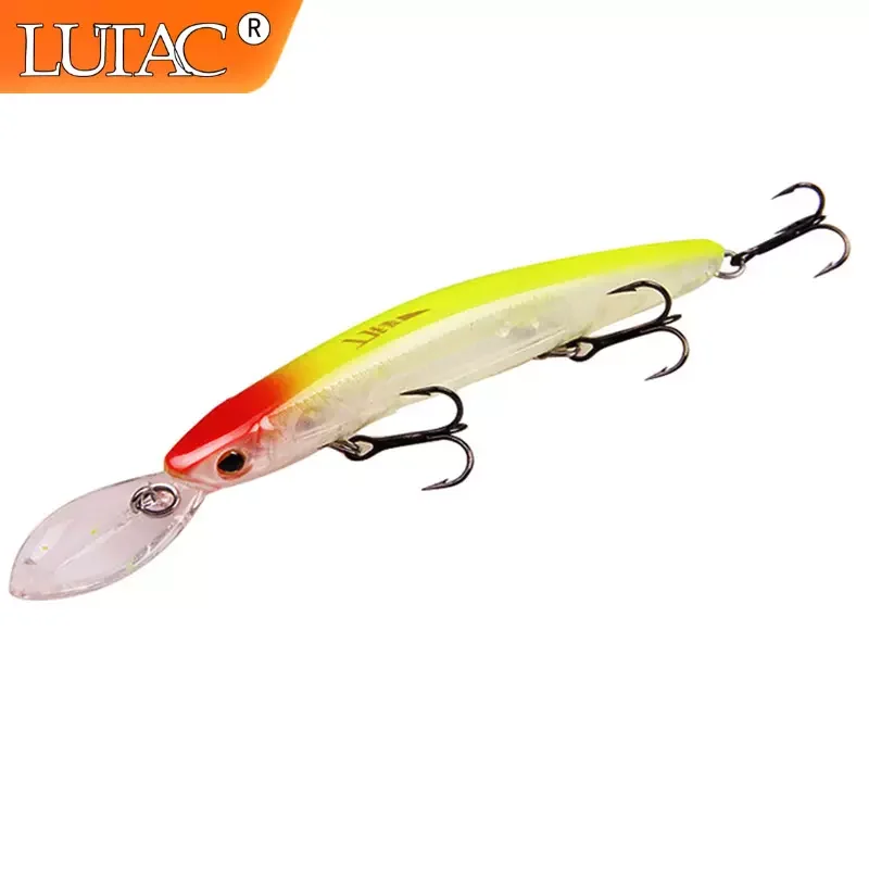 

LUTAC Fishing Lures Minnow Hard Plastic Artificial Baits Pesca Floating BKK Hook Wobblers