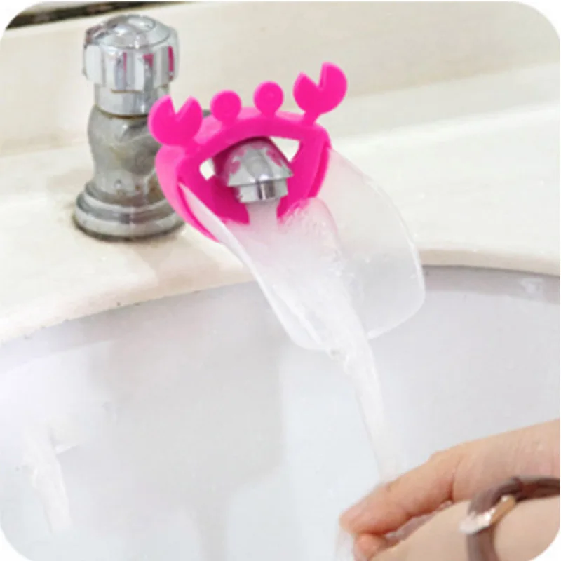 2 шт. мультфильм водяной кран для ванной комнаты расширитель раковина ручка